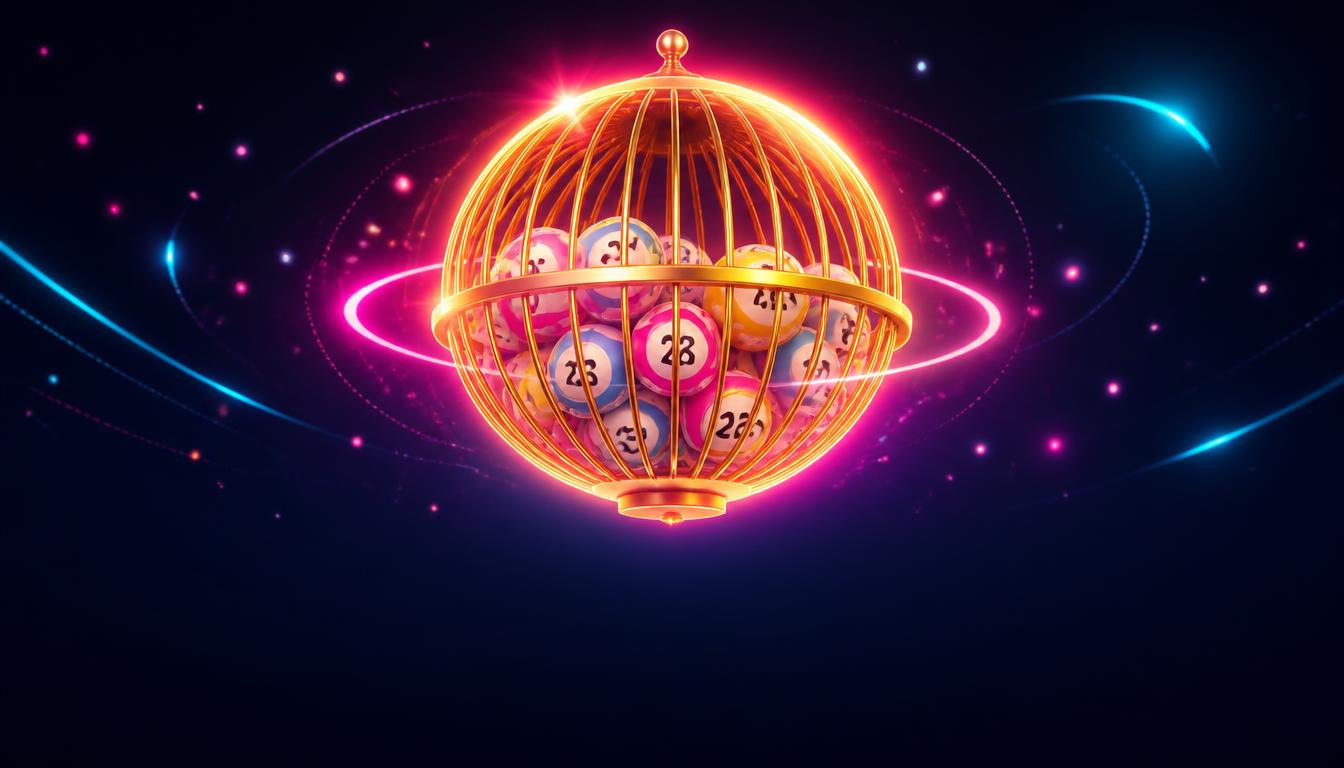Bingo ball cage for a bingo night with Ludiko